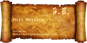 Holl Bettina névjegykártya